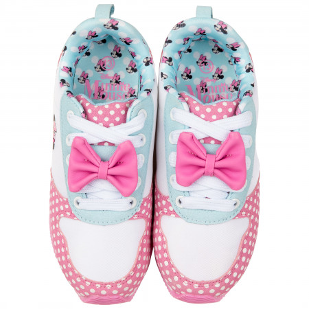 Minnie Mouse Big Pink Bow Girl's Runner Shoes